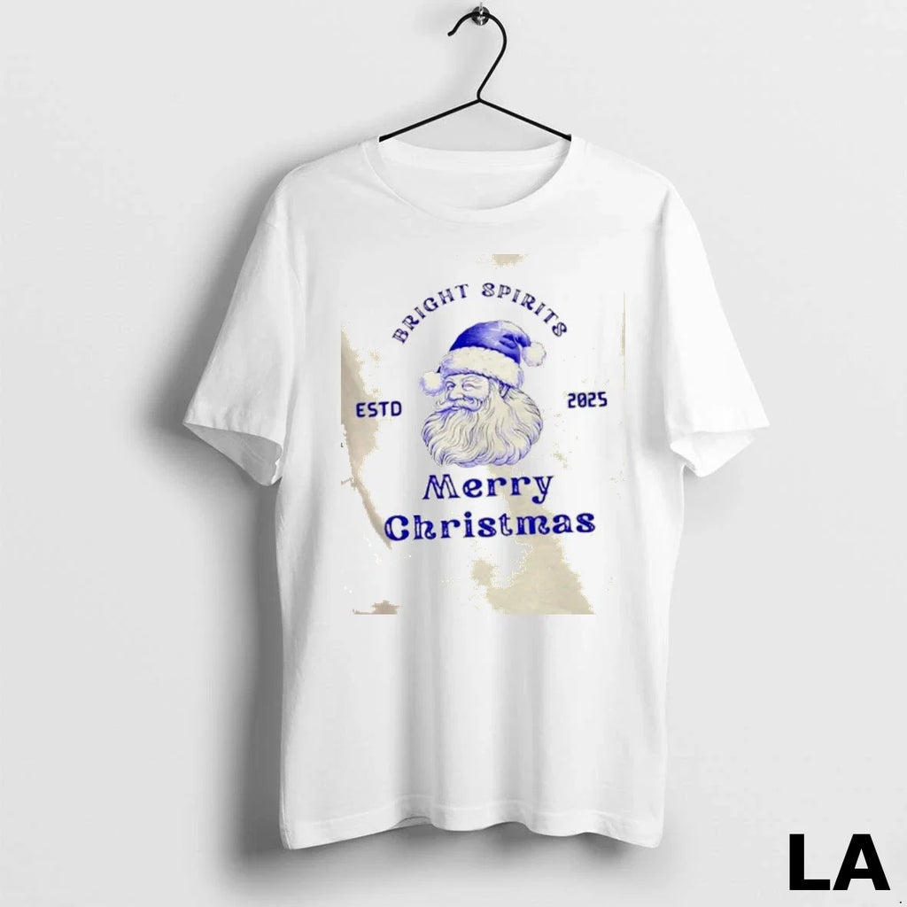 Original Bright Spirits Merry Christmas Estd 2025 - Adult & Kids T-Shirts, Sweatshirts & Hoodies apparel design preview 1