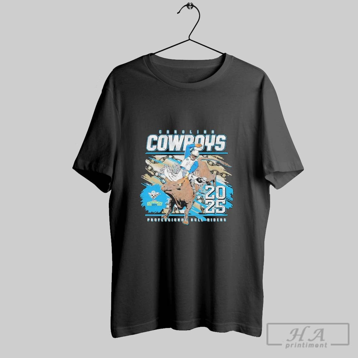Original Carolina Cowboys 2025 Professional Bull - Adult & Kids T-Shirts, Sweatshirts & Hoodies apparel design preview 1