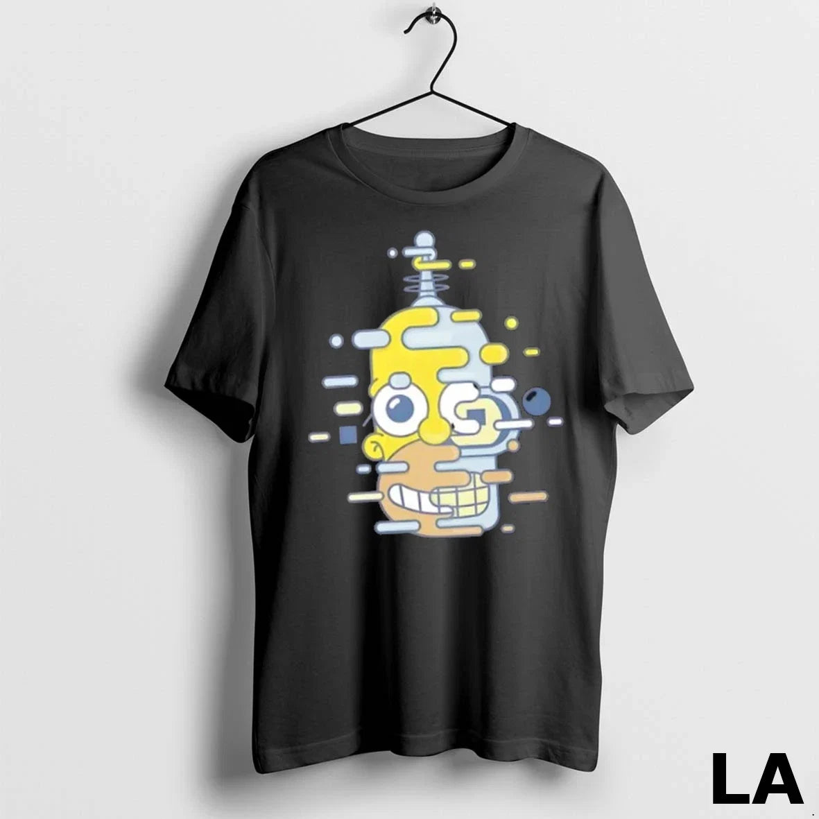 Original Cartoon Mashup Robot Glitch Art - Adult & Kids T-Shirts, Sweatshirts & Hoodies apparel design preview 1