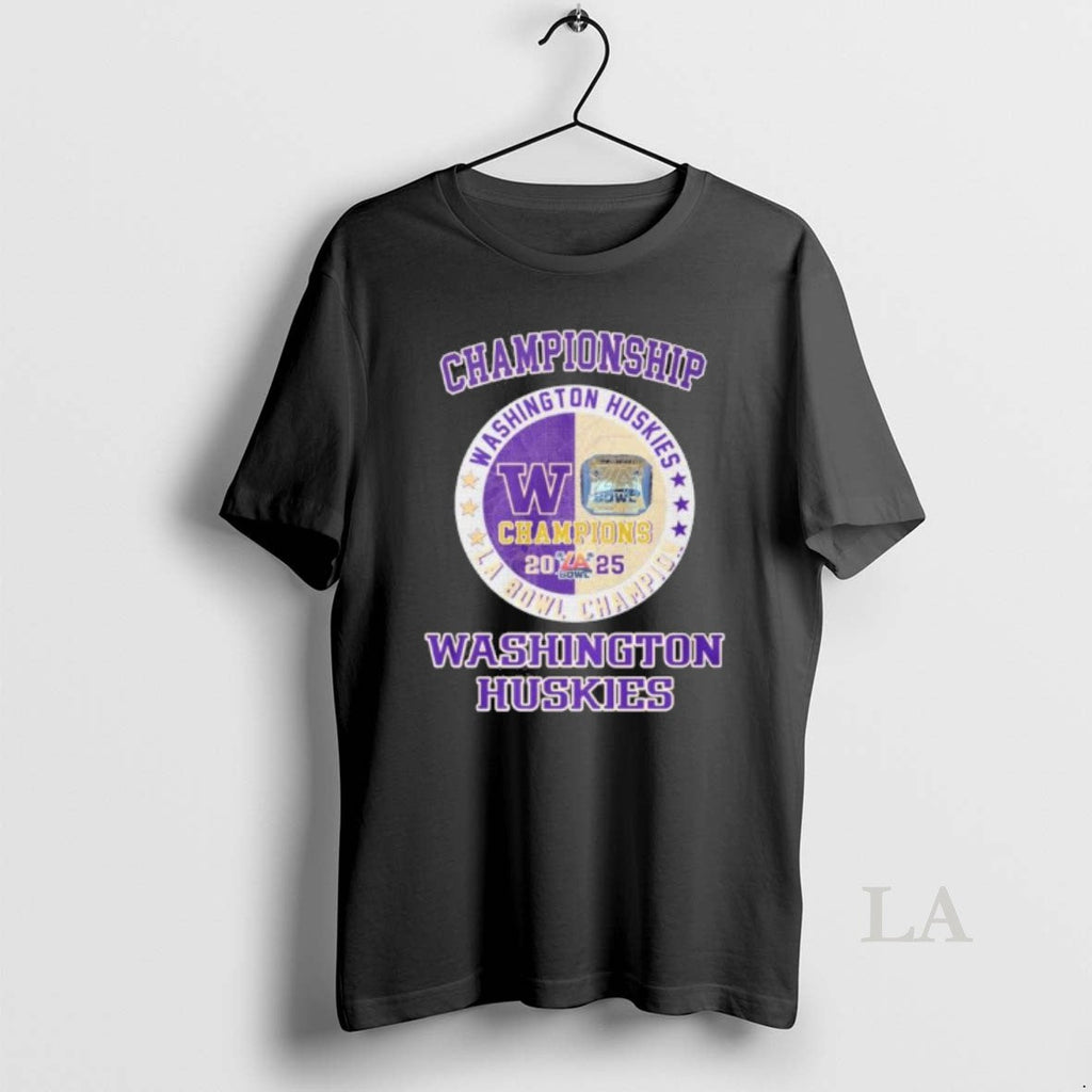 Original Championship 2025 Washington Huskies La Bowl - Adult & Kids T-Shirts, Sweatshirts & Hoodies apparel design preview 1