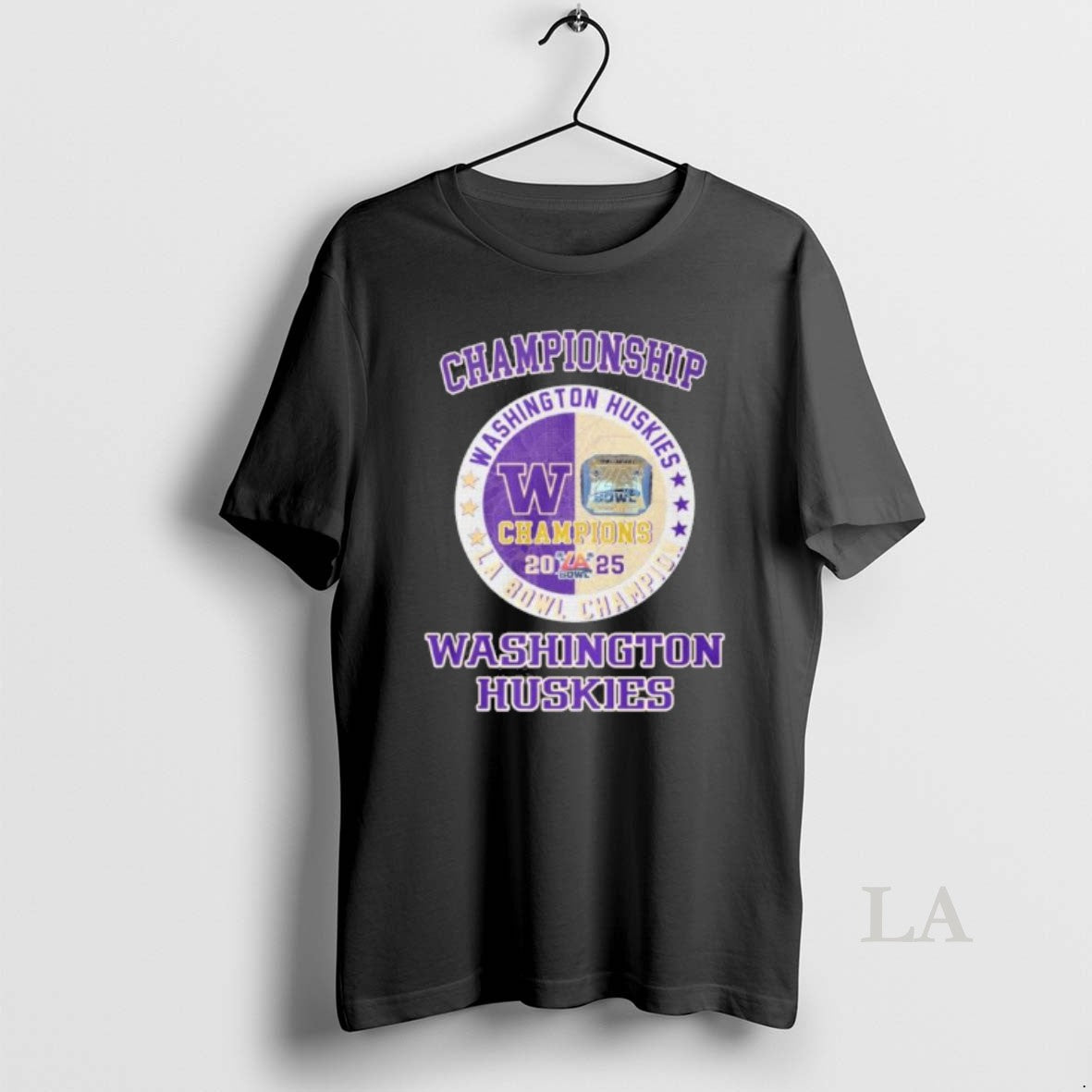 Original Championship 2025 Washington Huskies La Bowl - Adult & Kids T-Shirts, Sweatshirts & Hoodies apparel design preview 1
