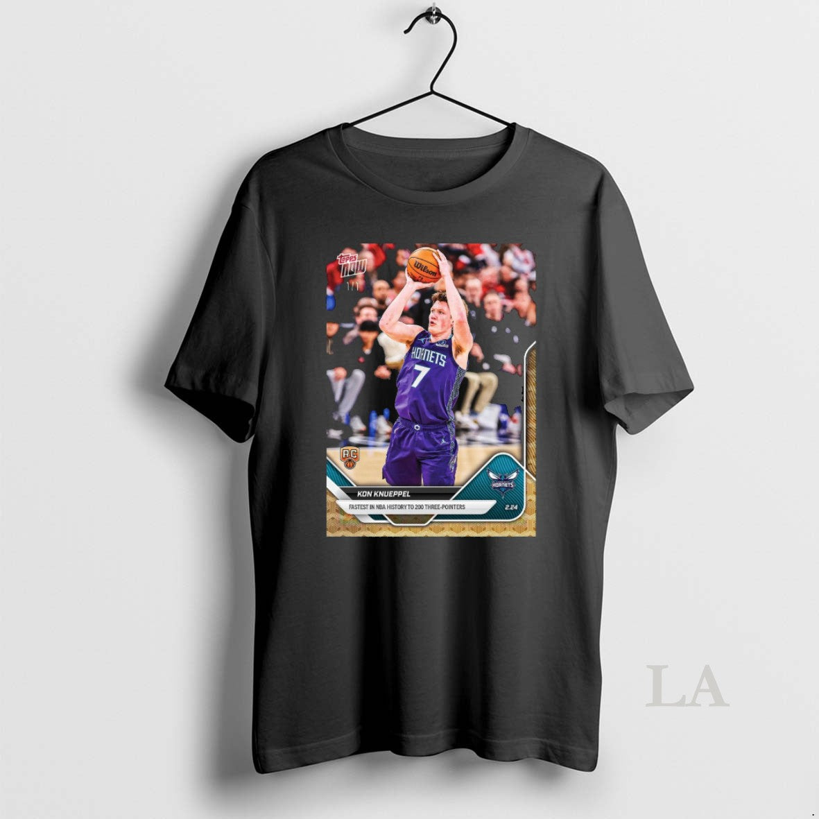 Original Charlotte Hornets Kon Knueppel Fastest In - Adult & Kids T-Shirts, Sweatshirts & Hoodies apparel design preview 1