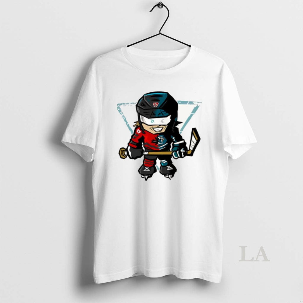 Original Chibi Hockey Player Team Canada San Jose - Adult & Kids T-Shirts, Sweatshirts & Hoodies apparel design preview 1