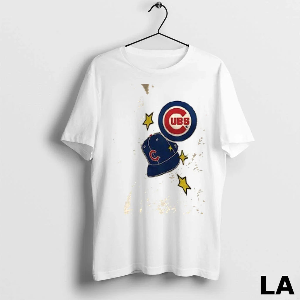 Original Chicago Cubs Stars And Cap 2 Sided - Adult & Kids T-Shirts, Sweatshirts & Hoodies apparel design preview 1