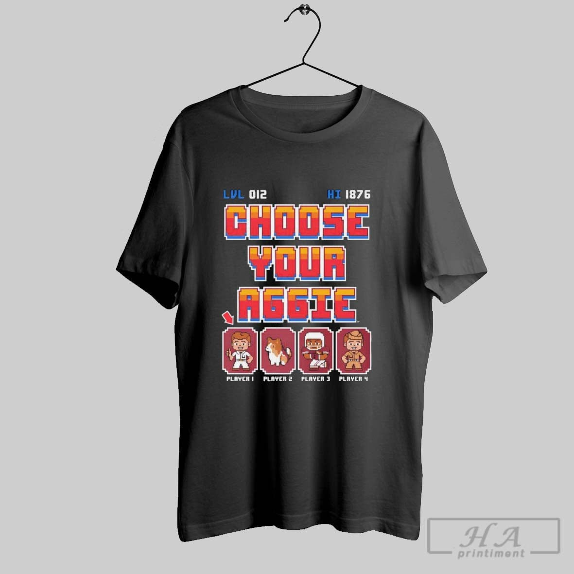 Original Choose Your Aggie Player - Adult & Kids T-Shirts, Sweatshirts & Hoodies apparel design preview 1