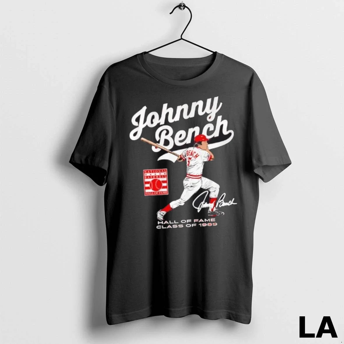 Original Cincinnati Reds Johnny Bench National - Adult & Kids T-Shirts, Sweatshirts & Hoodies apparel design preview 1