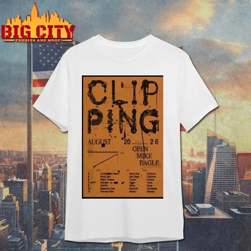 Original Clipping August 2026 Tour Poster - Adult & Kids T-Shirts, Sweatshirts & Hoodies apparel design preview 1