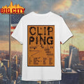 Original Clipping August 2026 Tour Poster - Adult & Kids T-Shirts, Sweatshirts & Hoodies apparel design preview 1