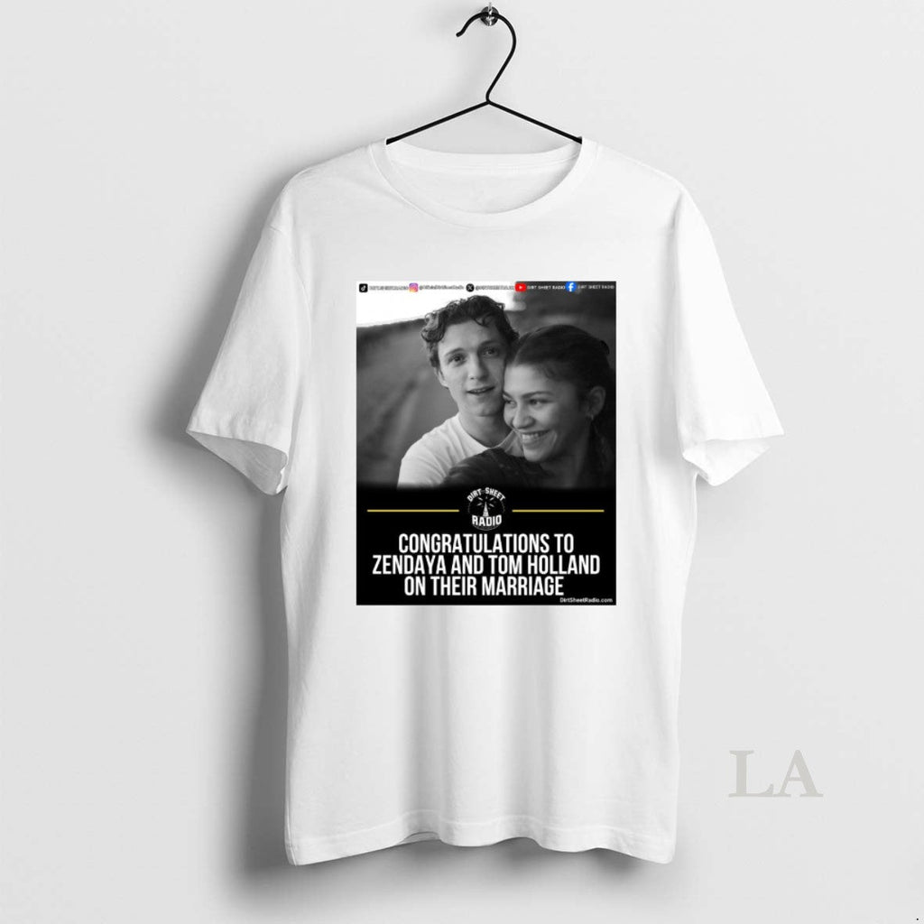 Original Congratulations To Zendaya And Tom Holland - Adult & Kids T-Shirts, Sweatshirts & Hoodies apparel design preview 1