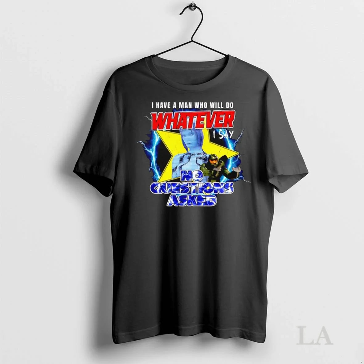Original Cortana And Master Chief Halo I Have A Man - Adult & Kids T-Shirts, Sweatshirts & Hoodies apparel design preview 1