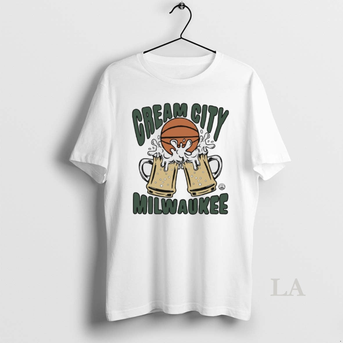 Original Cream City Milwaukee Basketball Beer - Adult & Kids T-Shirts, Sweatshirts & Hoodies apparel design preview 1