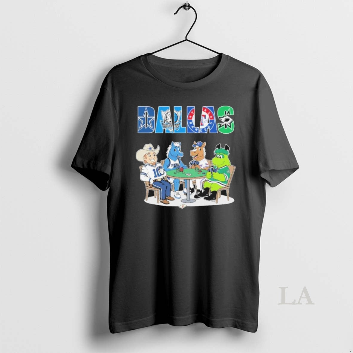 Original Dallas Sports Teams Mascots Playing Games - Adult & Kids T-Shirts, Sweatshirts & Hoodies apparel design preview 1