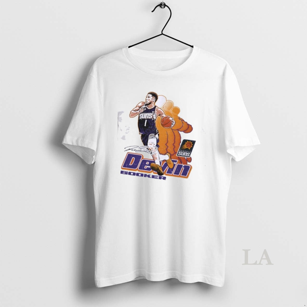 Original Devin Booker 1 Phoenix Suns Retro Signature - Adult & Kids T-Shirts, Sweatshirts & Hoodies apparel design preview 1