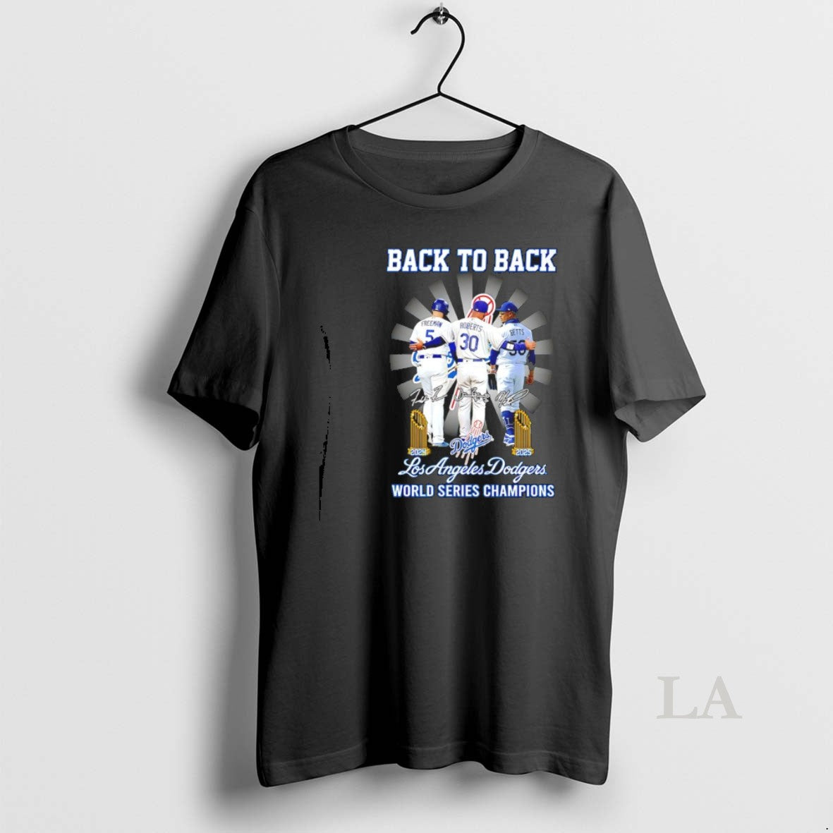 Original Dodgers Freeman Roberts Betts Back 24 25 - Adult & Kids T-Shirts, Sweatshirts & Hoodies apparel design preview 1