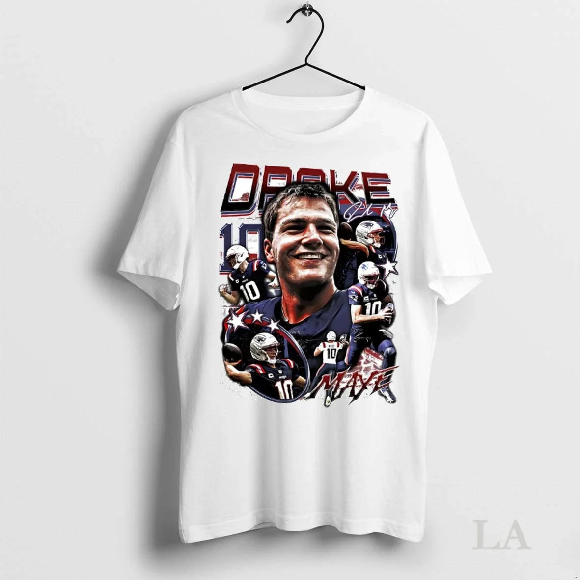 Original Drake Maye Picture Collage Ne Patriots - Adult & Kids T-Shirts, Sweatshirts & Hoodies apparel design preview 1
