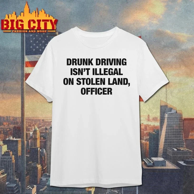 Original Drunk Driving Isn’t Illegal On Stolen - Adult & Kids T-Shirts, Sweatshirts & Hoodies apparel design preview 1