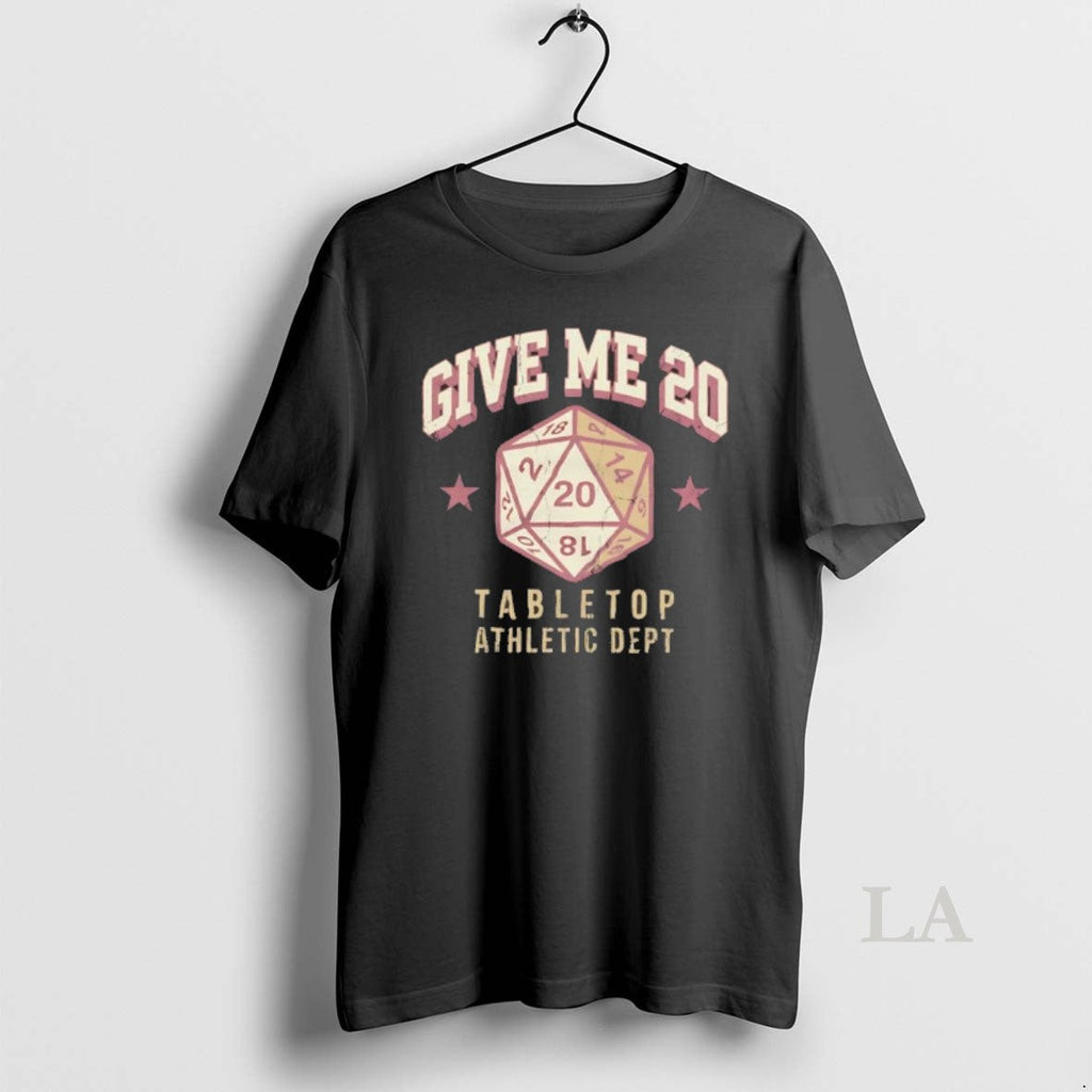 Original Dungeons Dragons Give Me 20 Tabletop - Adult & Kids T-Shirts, Sweatshirts & Hoodies apparel design preview 1