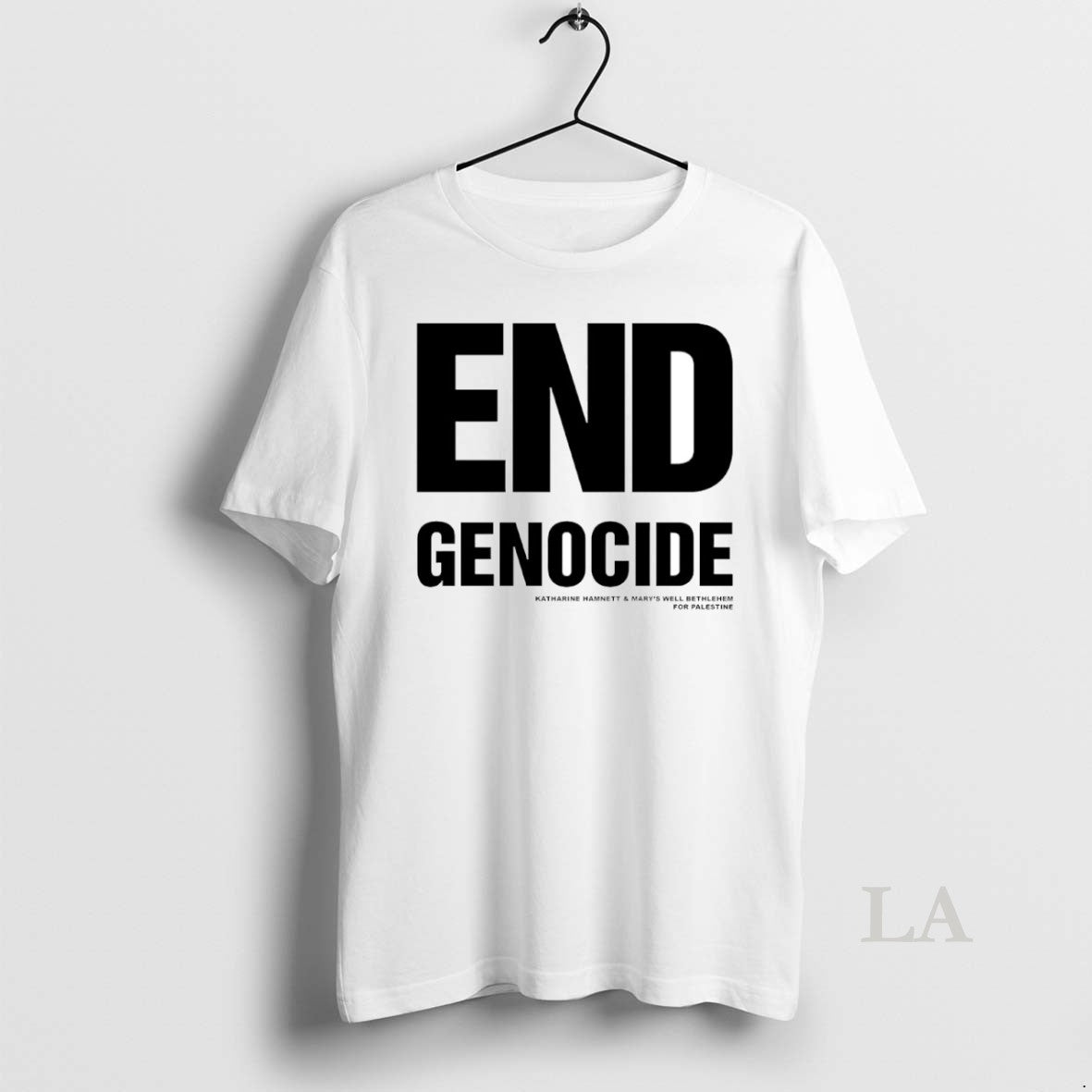 Original End Genocide Katharine Hamnett Circle - Adult & Kids T-Shirts, Sweatshirts & Hoodies apparel design preview 1