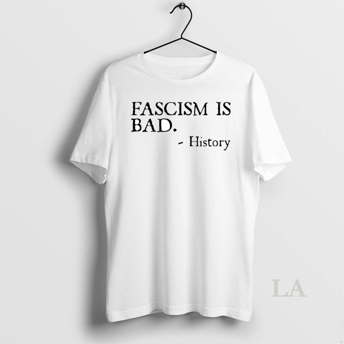 Original Fascism Is Bad History Circle - Adult & Kids T-Shirts, Sweatshirts & Hoodies apparel design preview 1