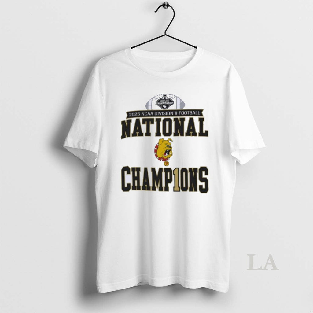 Original Ferris State Bulldogs 2025 Ncaa Dii Football - Adult & Kids T-Shirts, Sweatshirts & Hoodies apparel design preview 1