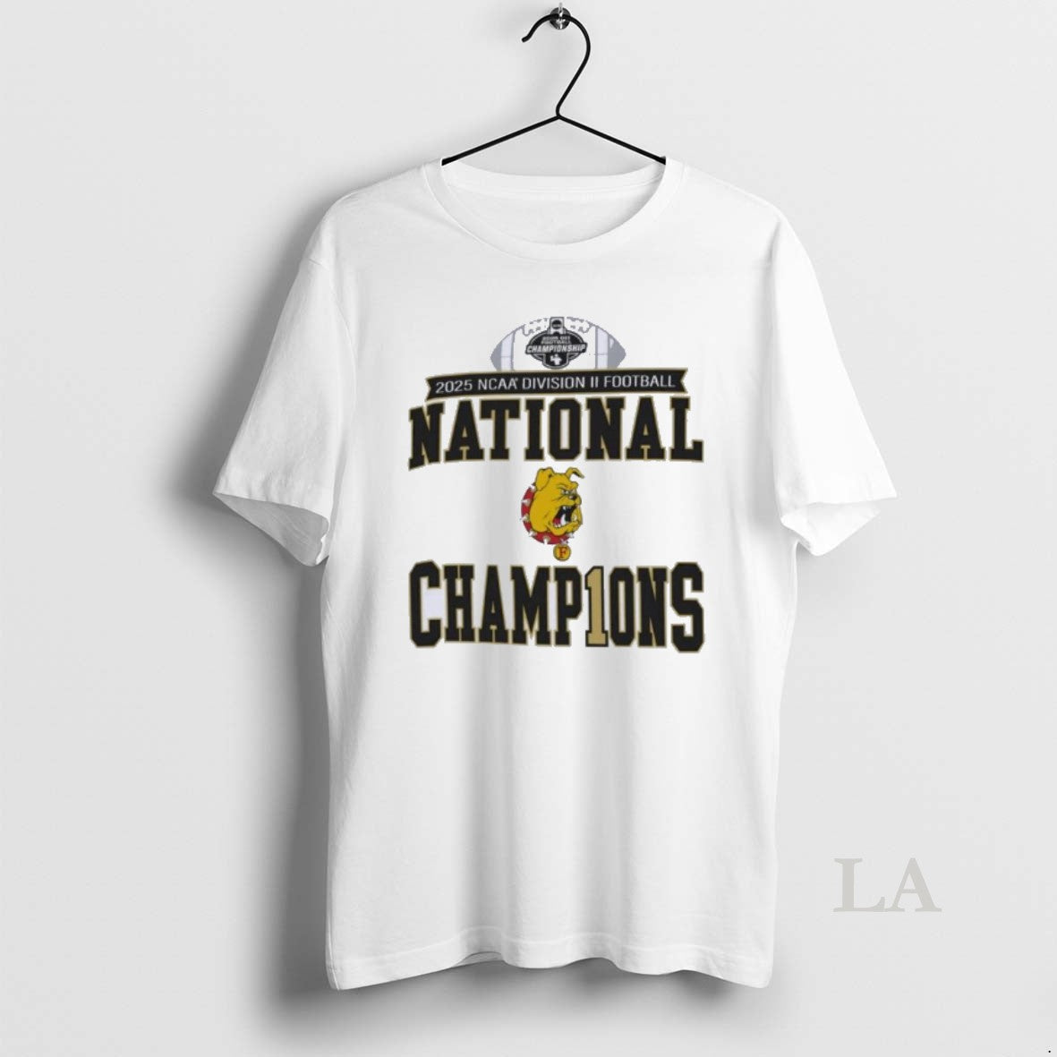Original Ferris State Bulldogs 2025 Ncaa Dii Football - Adult & Kids T-Shirts, Sweatshirts & Hoodies apparel design preview 1