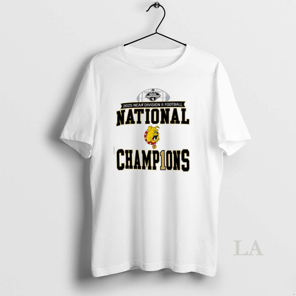 Original Ferris State Bulldogs 2025 Ncaa Division Ii - Adult & Kids T-Shirts, Sweatshirts & Hoodies apparel design preview 1