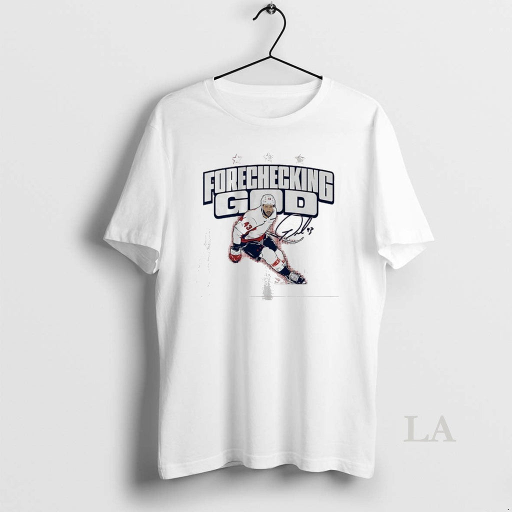 Original Forechecking God Tom Wilson Washington - Adult & Kids T-Shirts, Sweatshirts & Hoodies apparel design preview 1