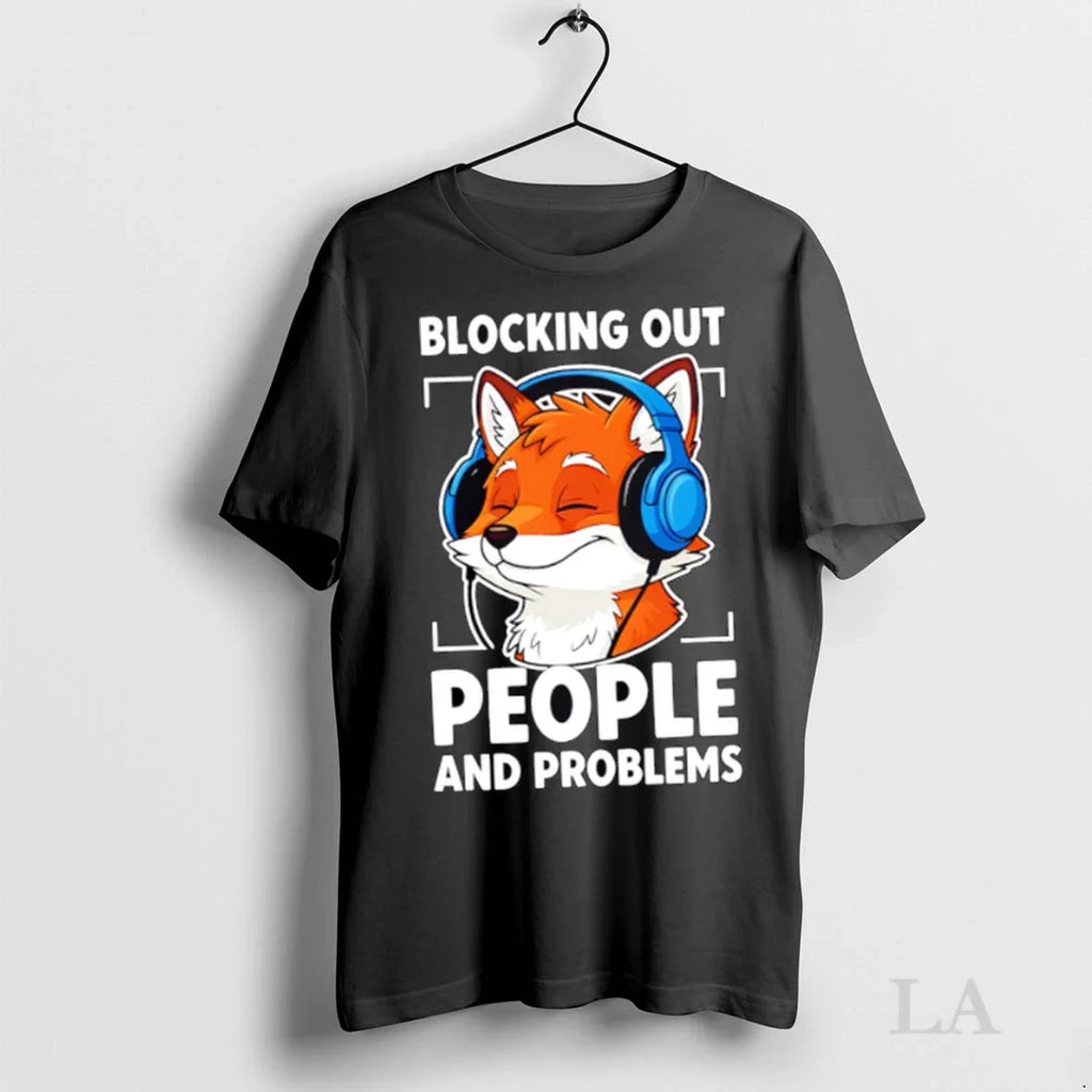 Original Fox Introvert Blocking Out People And - Adult & Kids T-Shirts, Sweatshirts & Hoodies apparel design preview 1