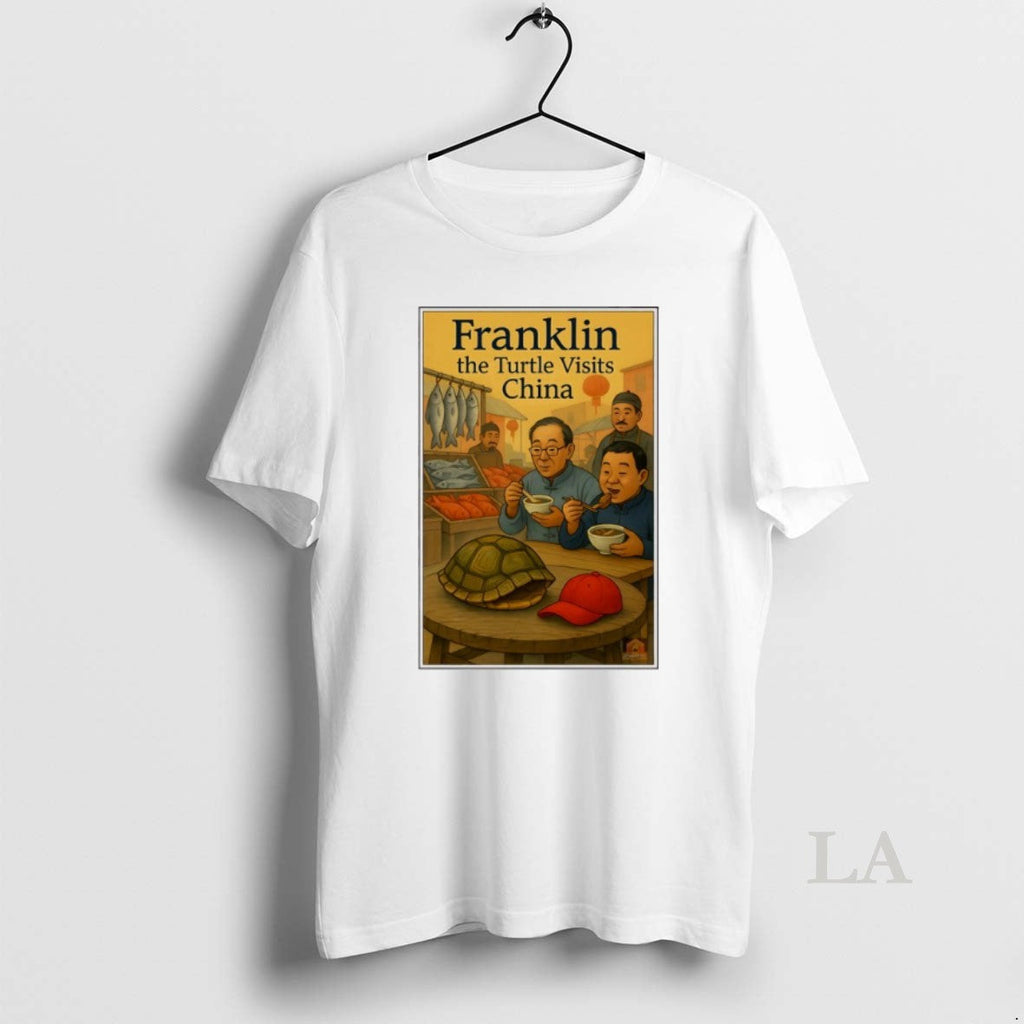 Original Franklin Turtle Visits China - Adult & Kids T-Shirts, Sweatshirts & Hoodies apparel design preview 1