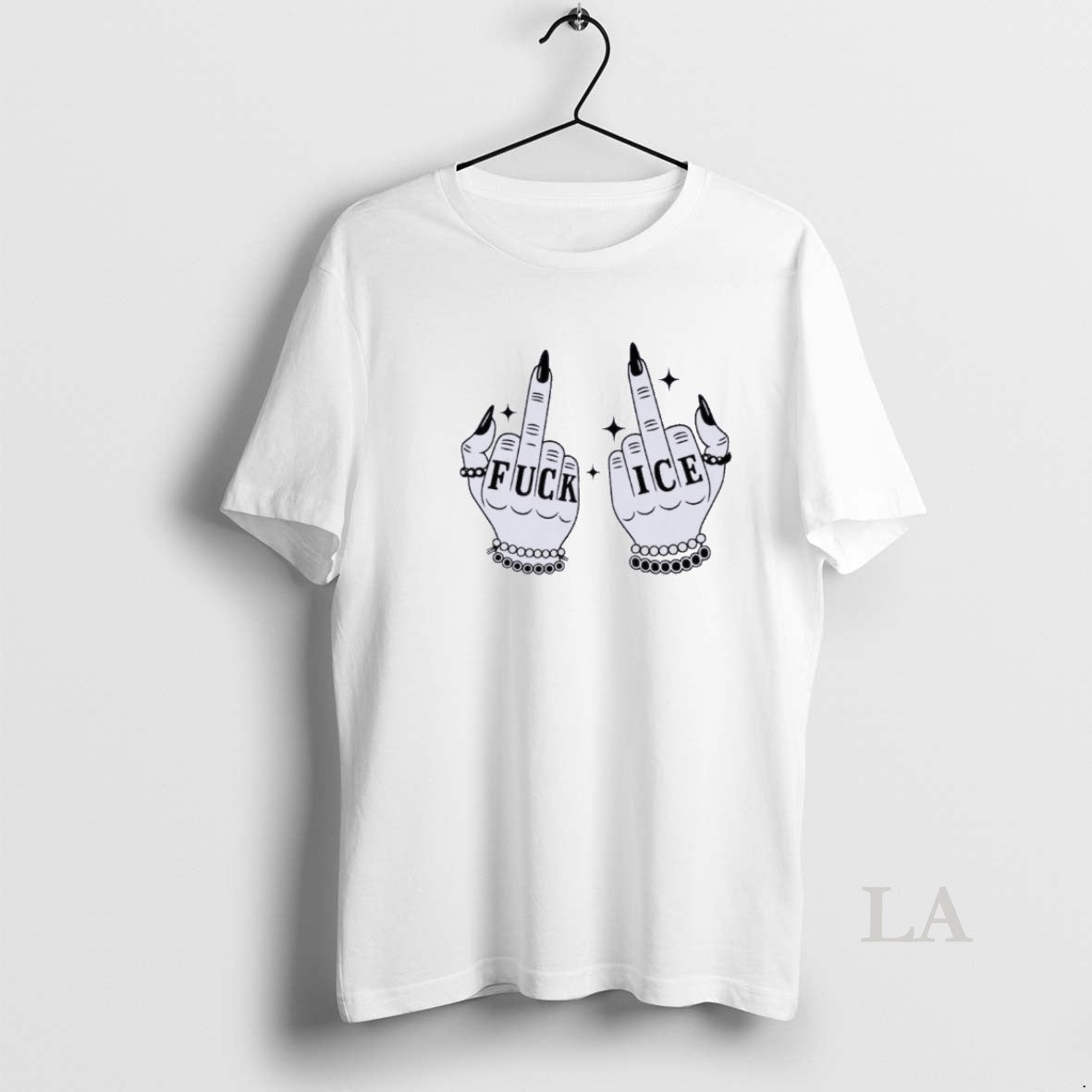 Original Fuck Ice Middle Fingers - Adult & Kids T-Shirts, Sweatshirts & Hoodies apparel design preview 1