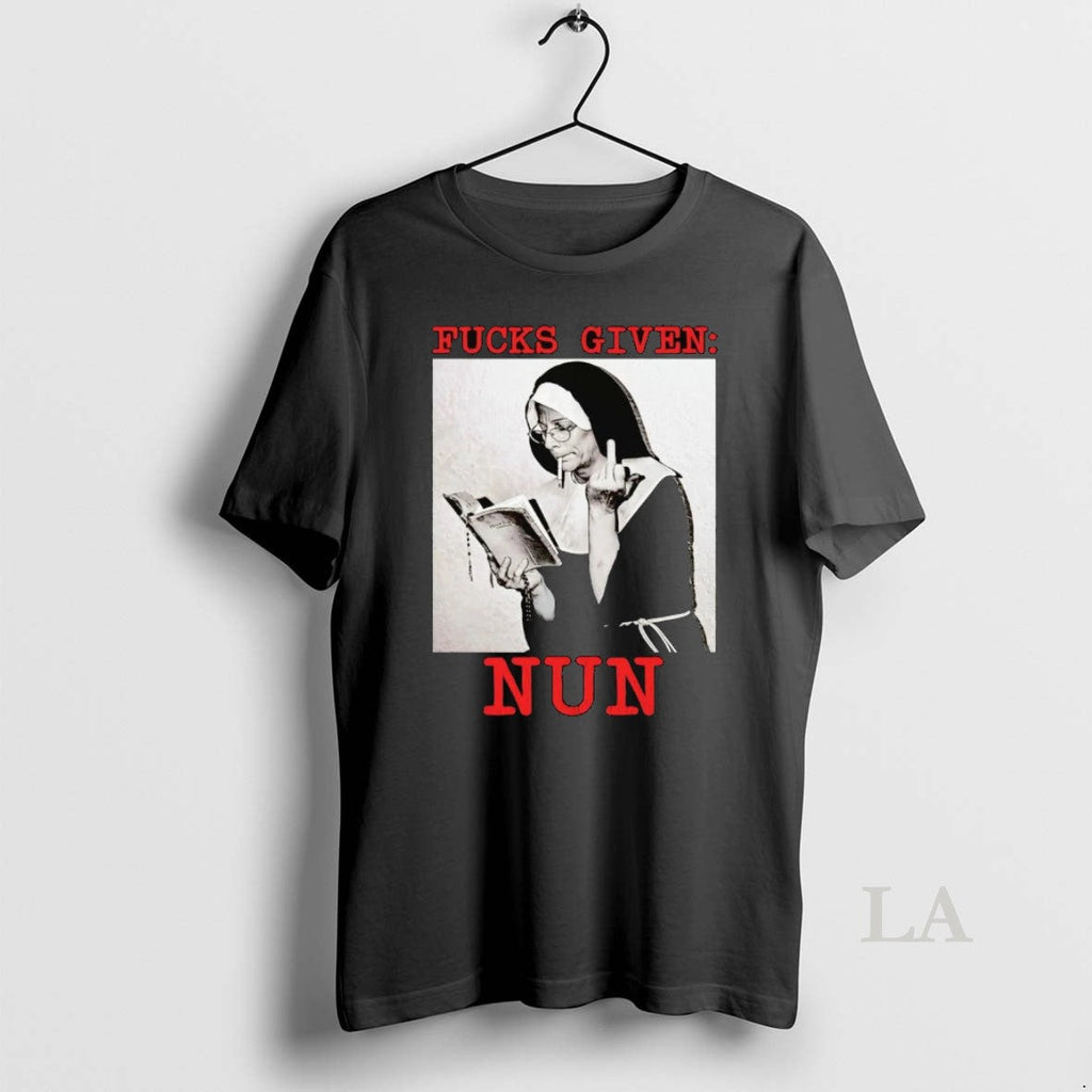 Original Fucks Given Nun Middle Finger - Adult & Kids T-Shirts, Sweatshirts & Hoodies apparel design preview 1