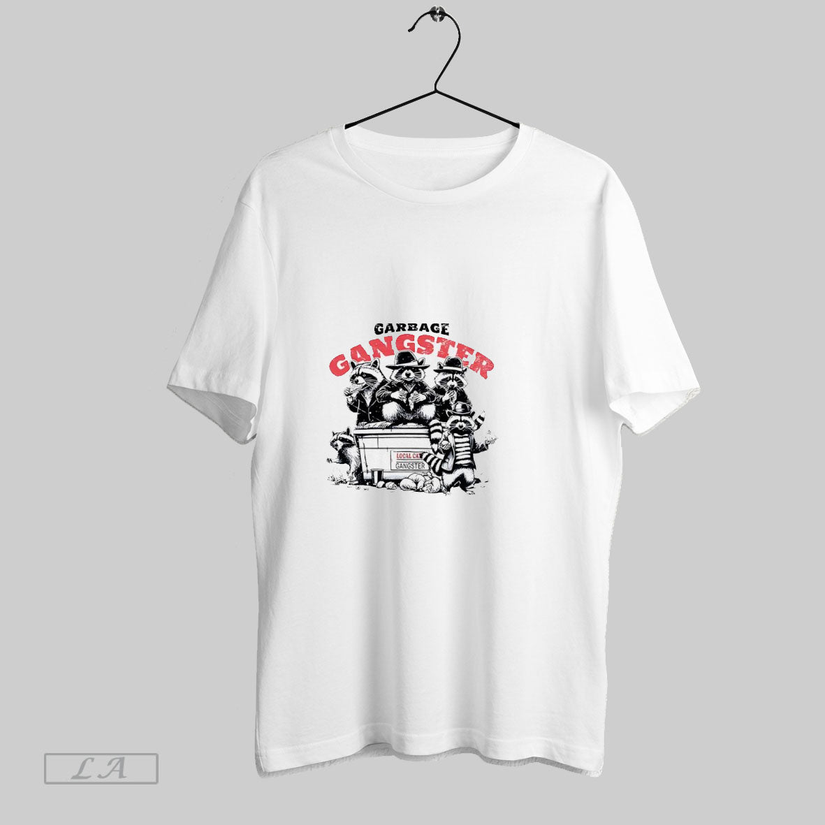 Original Garbage Gangster Raccoon Graphic - Adult & Kids T-Shirts, Sweatshirts & Hoodies apparel design preview 1