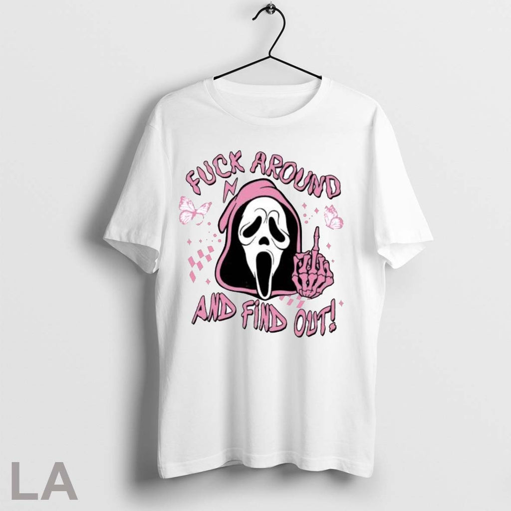 Original Ghostface Fuck Around And Find Out Horror - Adult & Kids T-Shirts, Sweatshirts & Hoodies apparel design preview 1