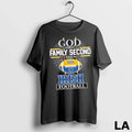 Original God First Family Second Then Notre Dame - Adult & Kids T-Shirts, Sweatshirts & Hoodies apparel design preview 1