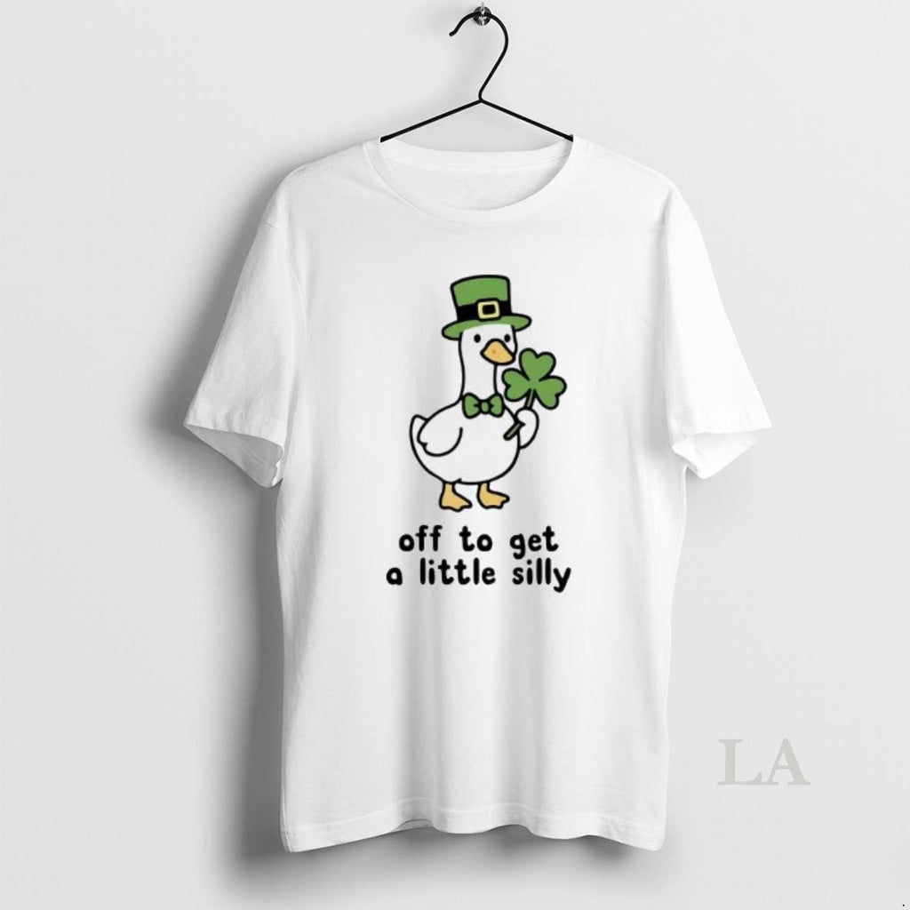 Original Goose Off To Get A Little Silly St Patricks - Adult & Kids T-Shirts, Sweatshirts & Hoodies apparel design preview 1