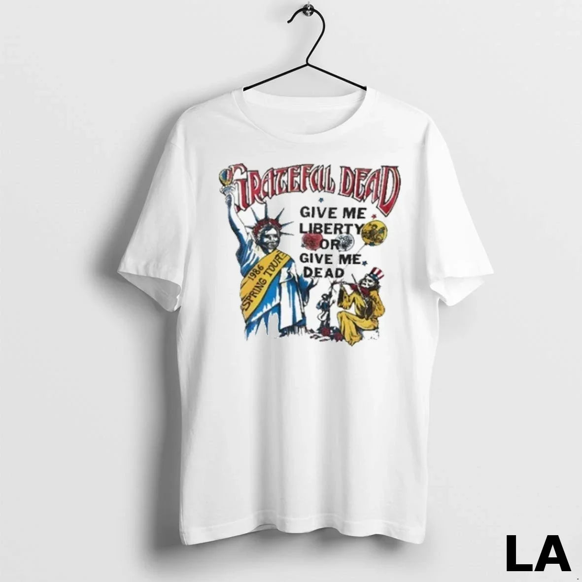Original Grateful Dead 1986 Spring Tour Give Me - Adult & Kids T-Shirts, Sweatshirts & Hoodies apparel design preview 1