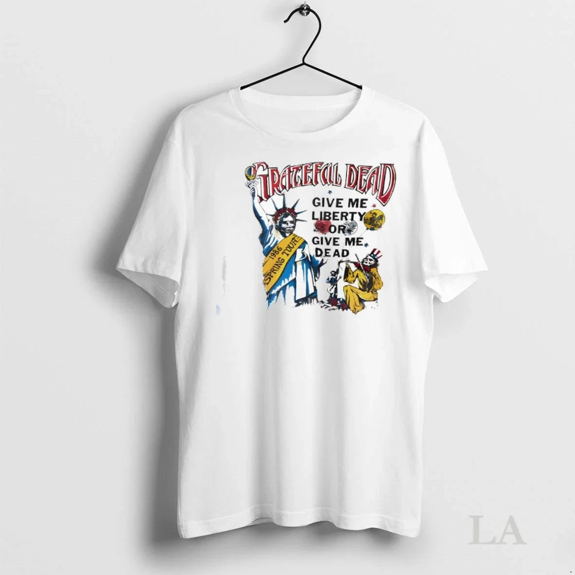 Original Grateful Dead 1986 Spring Tour Give Me - Adult & Kids T-Shirts, Sweatshirts & Hoodies apparel design preview 1