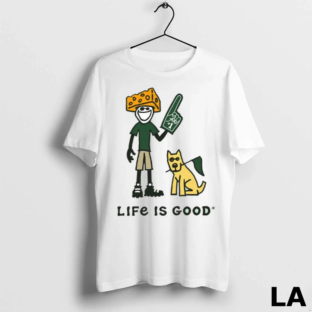 Original Green Bay Packers Lambeau Field Life Is Good - Adult & Kids T-Shirts, Sweatshirts & Hoodies apparel design preview 1