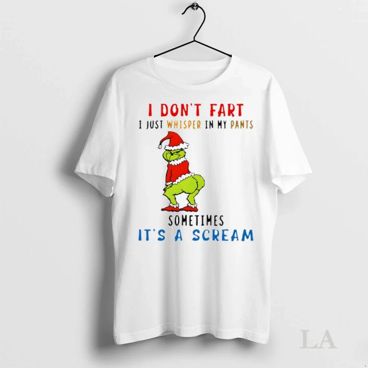 Original Grinch Christmas I Dont Fart Just Whisper In - Adult & Kids T-Shirts, Sweatshirts & Hoodies apparel design preview 1