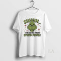 Original Grinch Shhh Im Hiding Stupid People - Adult & Kids T-Shirts, Sweatshirts & Hoodies apparel design preview 1