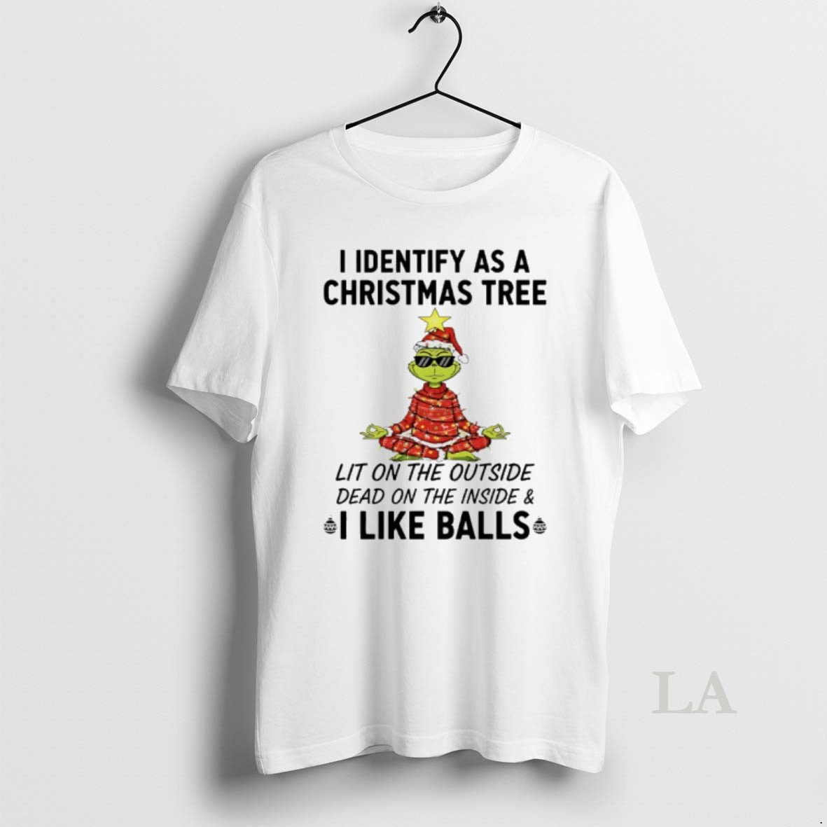 Original Grinch Yoga I Identify As Tree Lit Outside - Adult & Kids T-Shirts, Sweatshirts & Hoodies apparel design preview 1