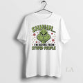 Original Grinch Shhh Im Hiding Stupid People - Adult & Kids T-Shirts, Sweatshirts & Hoodies apparel design preview 1