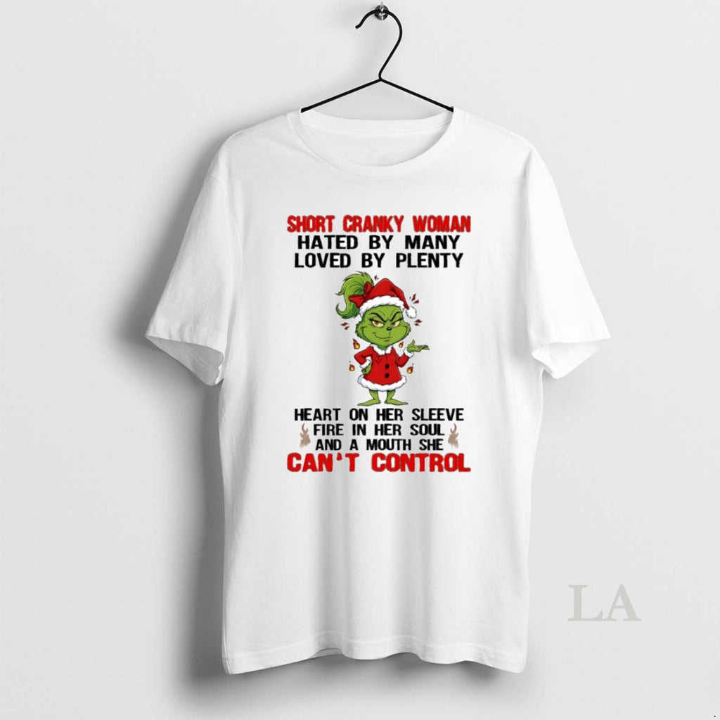 Original Grinch Short Cranky Woman Hated Many Loved - Adult & Kids T-Shirts, Sweatshirts & Hoodies apparel design preview 1
