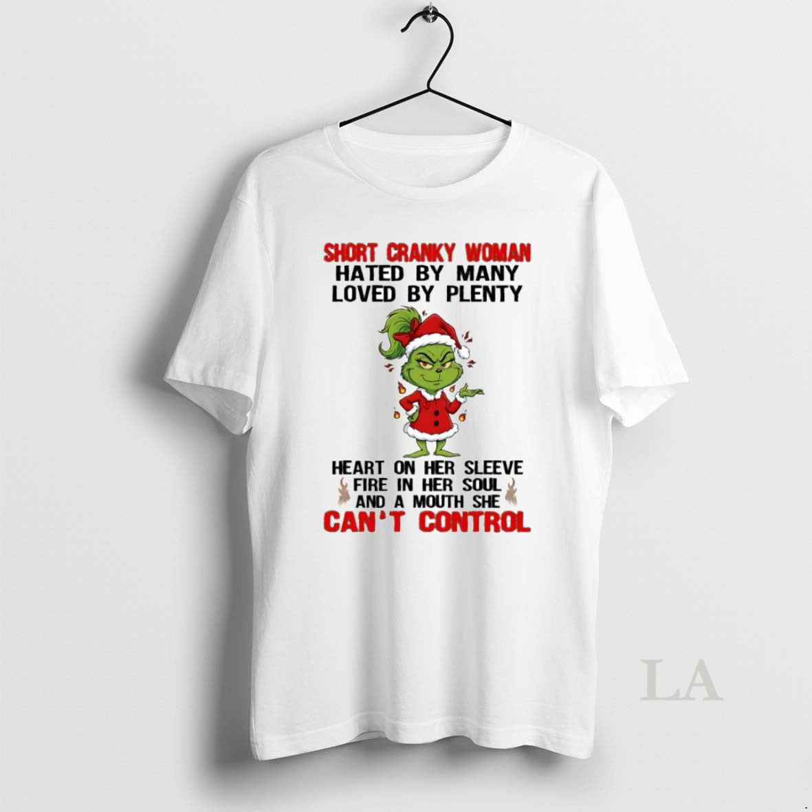 Original Grinch Short Cranky Woman Hated Many Loved - Adult & Kids T-Shirts, Sweatshirts & Hoodies apparel design preview 1