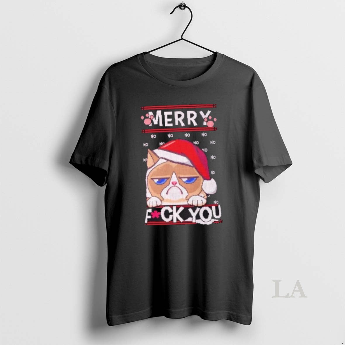 Original Grumpy Cat Ugly Pixel Art - Adult & Kids T-Shirts, Sweatshirts & Hoodies apparel design preview 1