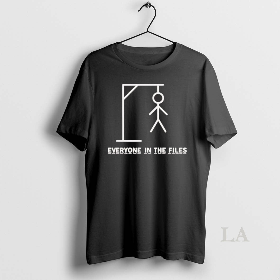 Original Hangman Everyone In The Files - Adult & Kids T-Shirts, Sweatshirts & Hoodies apparel design preview 1