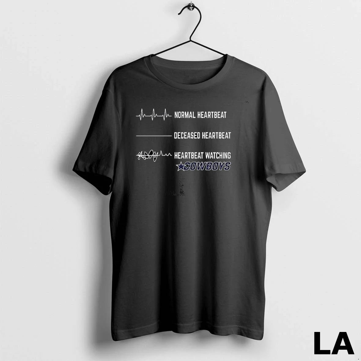 Original Heartbeat Watching Dallas Cowboys - Adult & Kids T-Shirts, Sweatshirts & Hoodies apparel design preview 1