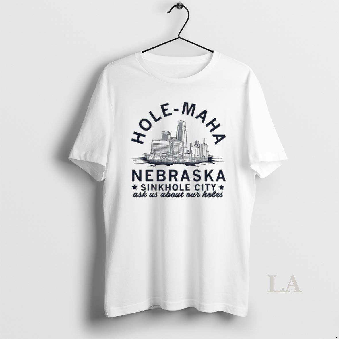 Original Hole Omaha Nebraska Sinkhole City Ask Us - Adult & Kids T-Shirts, Sweatshirts & Hoodies apparel design preview 1