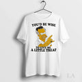 Original Homer Youd Be Wise To Give Me A Little Treat - Adult & Kids T-Shirts, Sweatshirts & Hoodies apparel design preview 1
