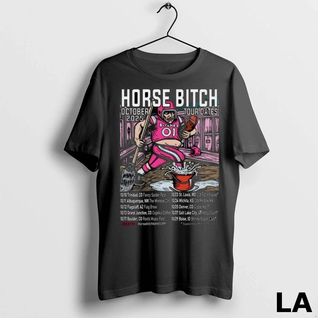 Original Horse Bitch Tour October 2025 Long Sleve - Adult & Kids T-Shirts, Sweatshirts & Hoodies apparel design preview 1